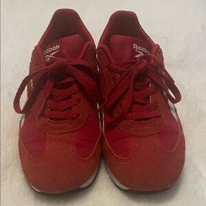 Reebok Classic Red and White Sneakers